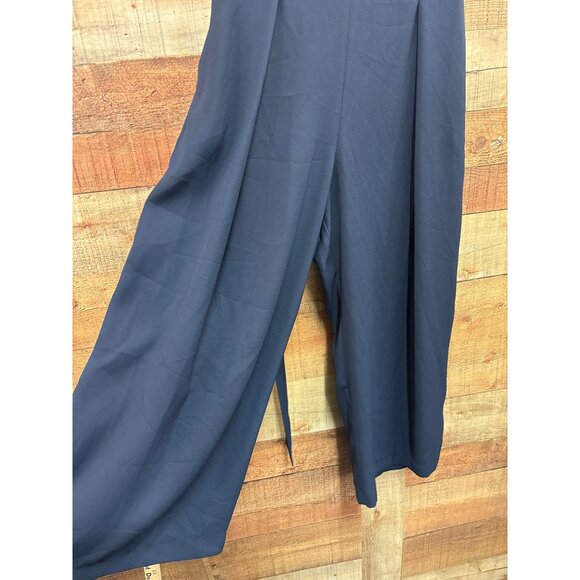 Banana Republic Womens Sleeveless Maxi Dress Size 2 Navy Polyester - Picture 4 of 6